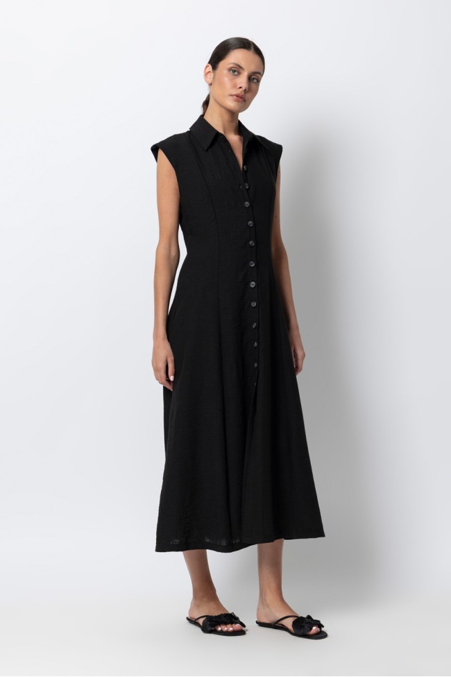 SHIRT MIDI DRESS