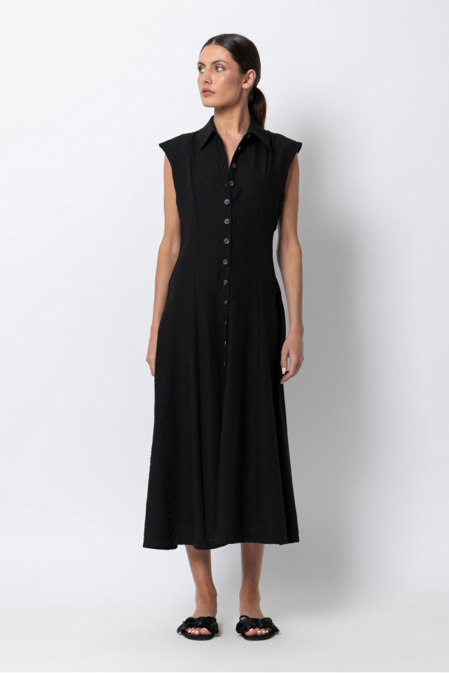 SHIRT MIDI DRESS