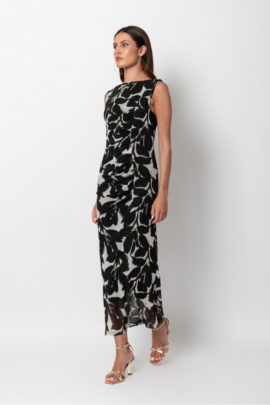 FITTED DRESS WITH PRINT