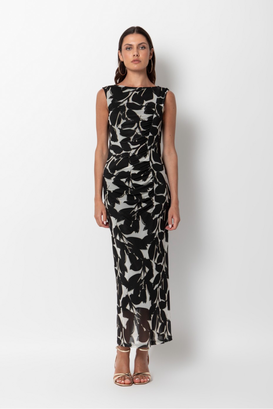 FITTED DRESS WITH PRINT