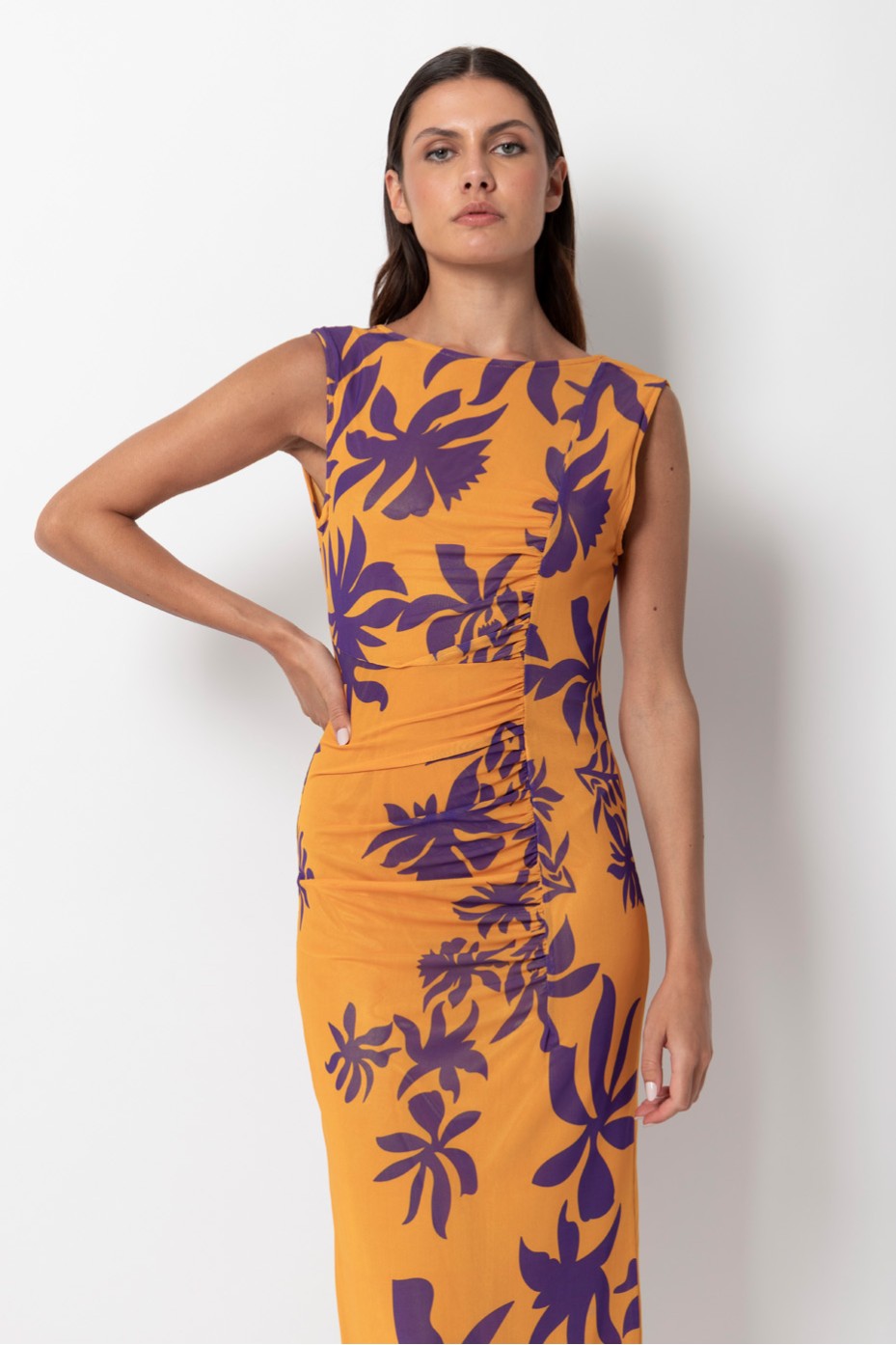FITTED DRESS WITH PRINT