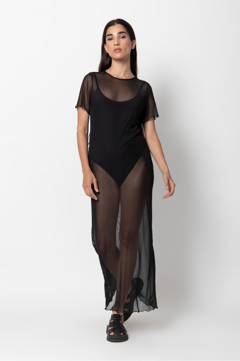 MAXI MESH DRESS