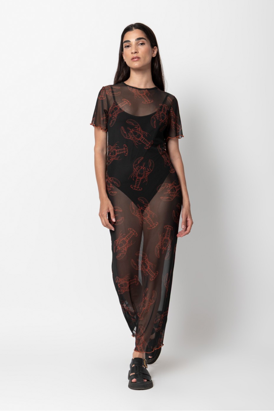 MAXI MESH DRESS