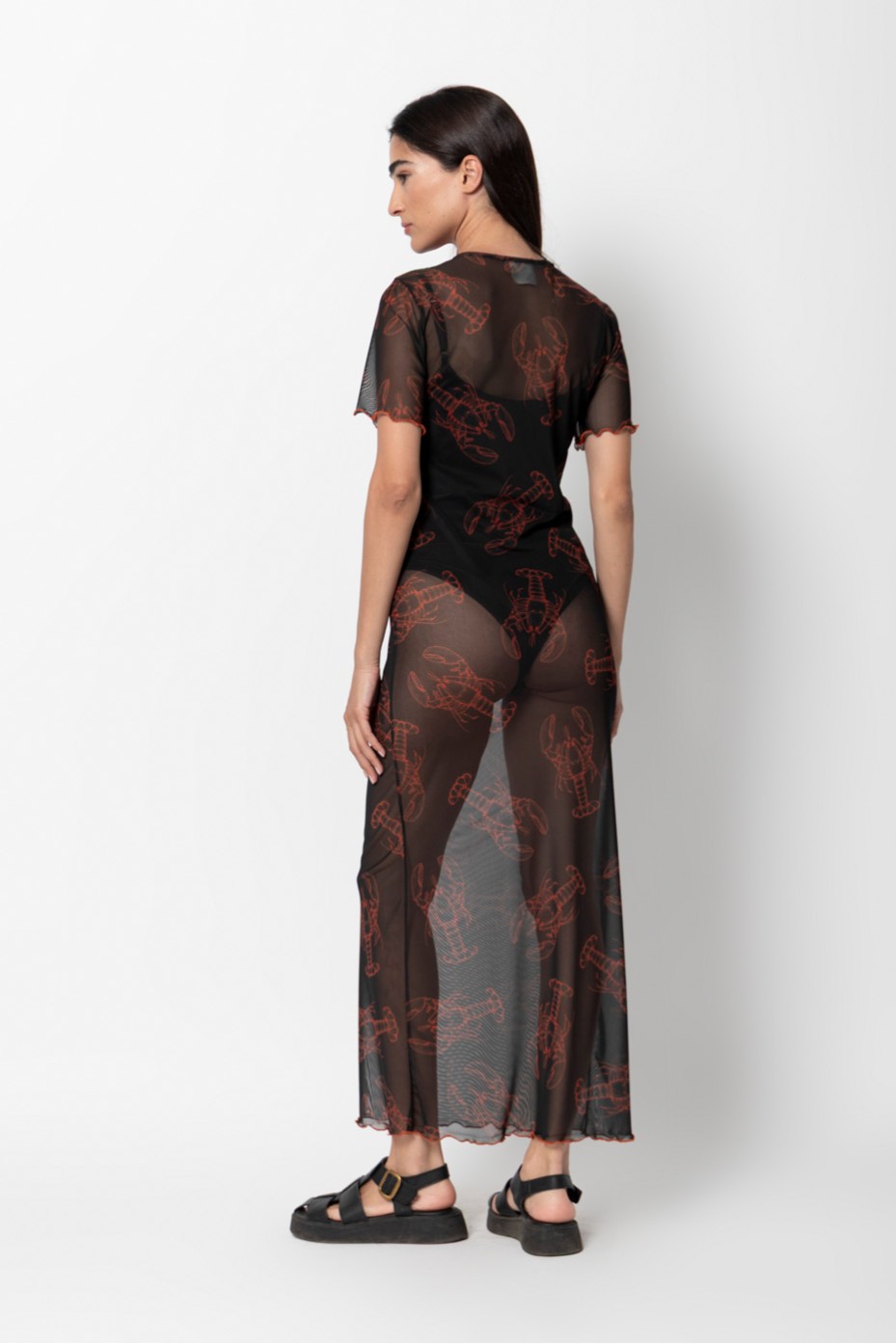 MAXI MESH DRESS