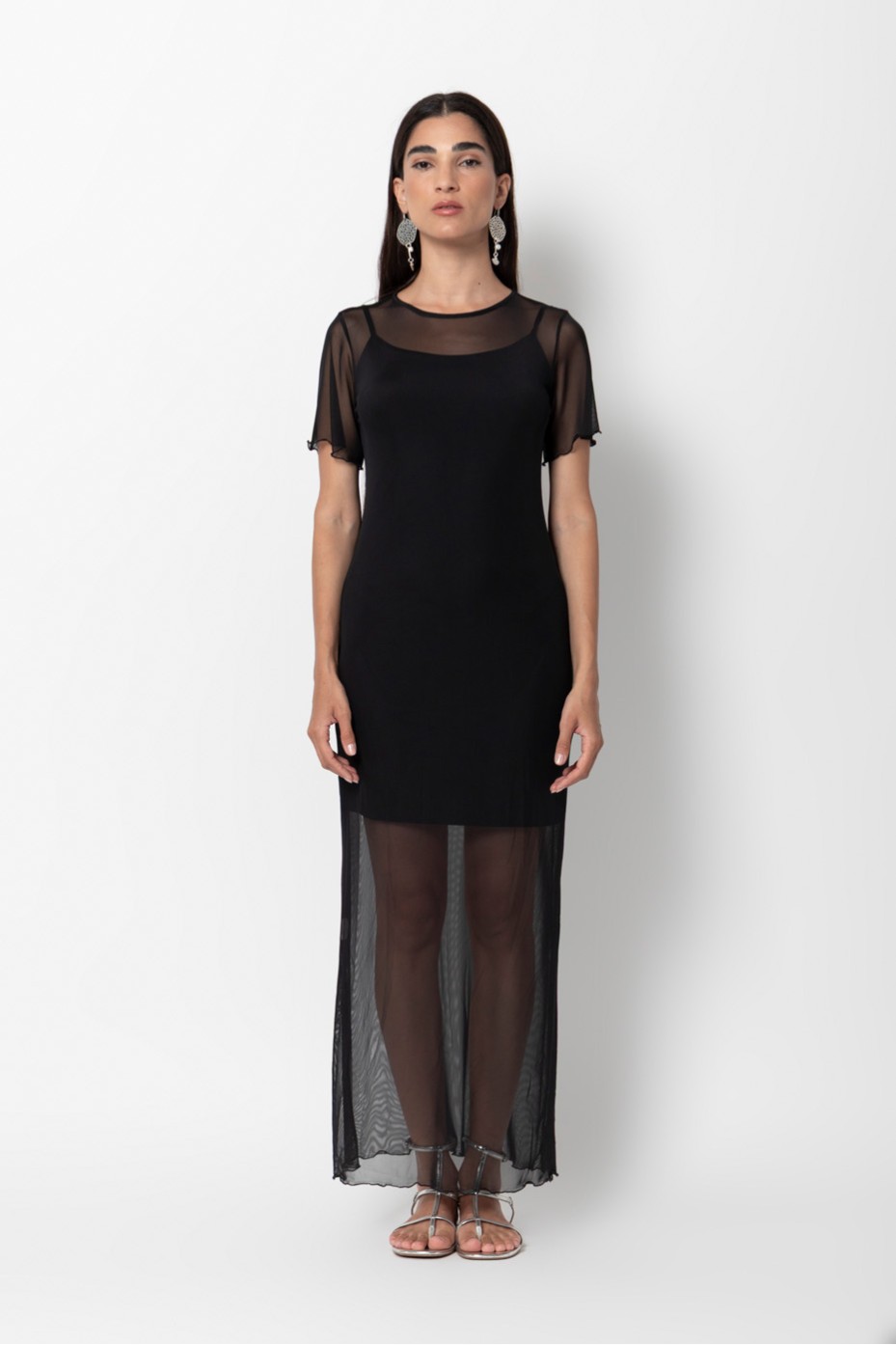 MAXI MESH DRESS
