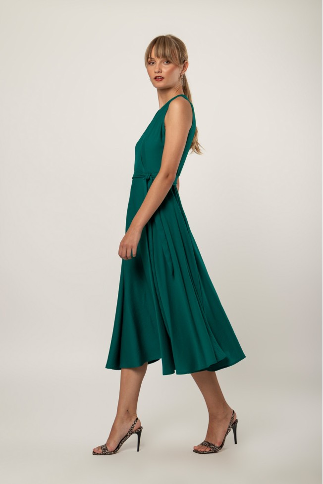 MIDI WRAP DRESS