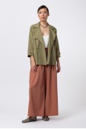 SHORT GABARDINE COAT