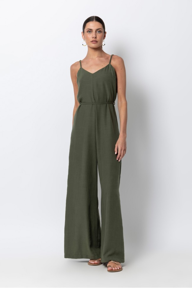 JUMPSUIT WITH SPAGHETTI STRAPS