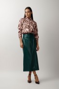 LEATHER MAXI SKIRT