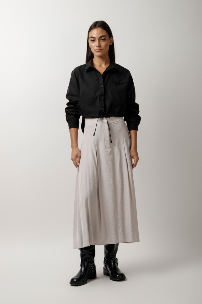 MIDI SKIRT WITH ELASTIC