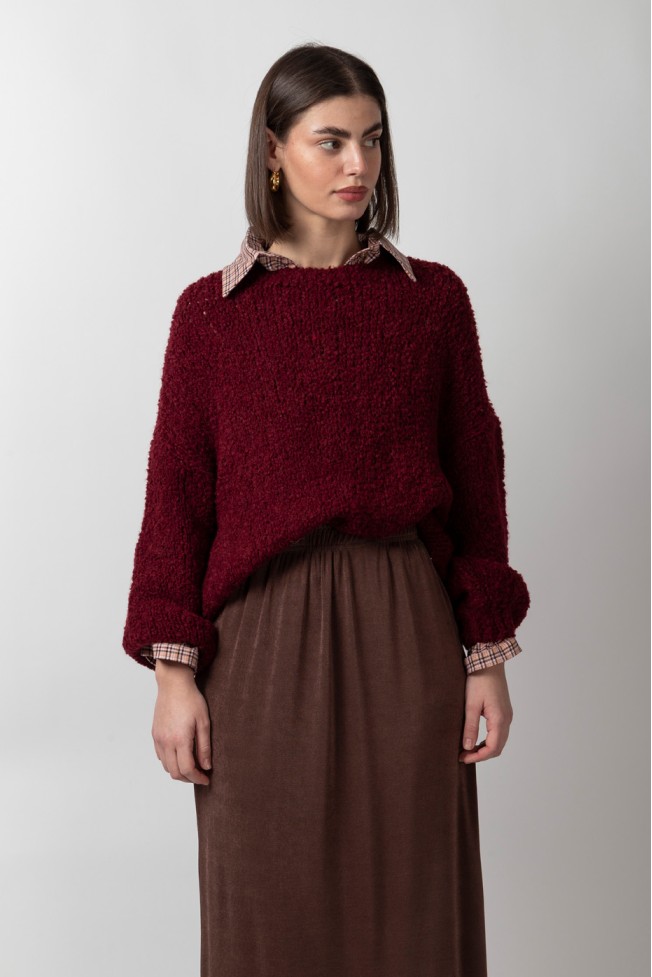 MIDI SKIRT WITH ELASTIC WAIST