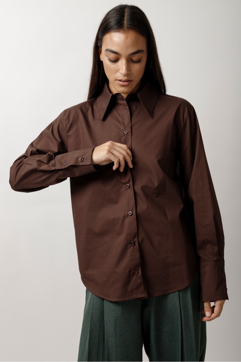 POPLIN SHIRT WITH COLLAR