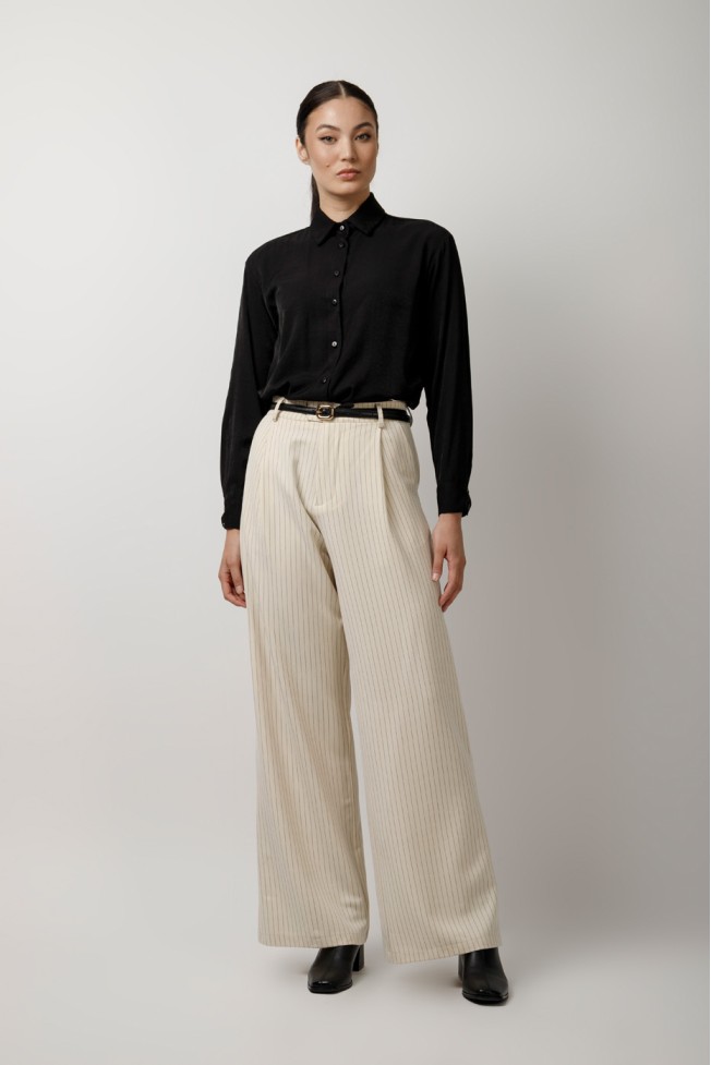 LONG SLEEVE SATIN SHIRT