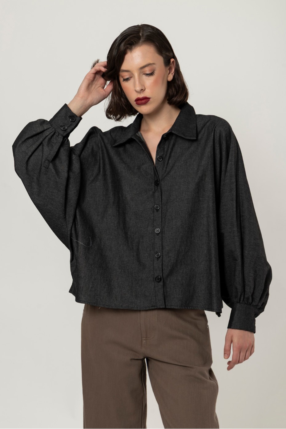 SHIRT WITH BALLOON SLEEVES