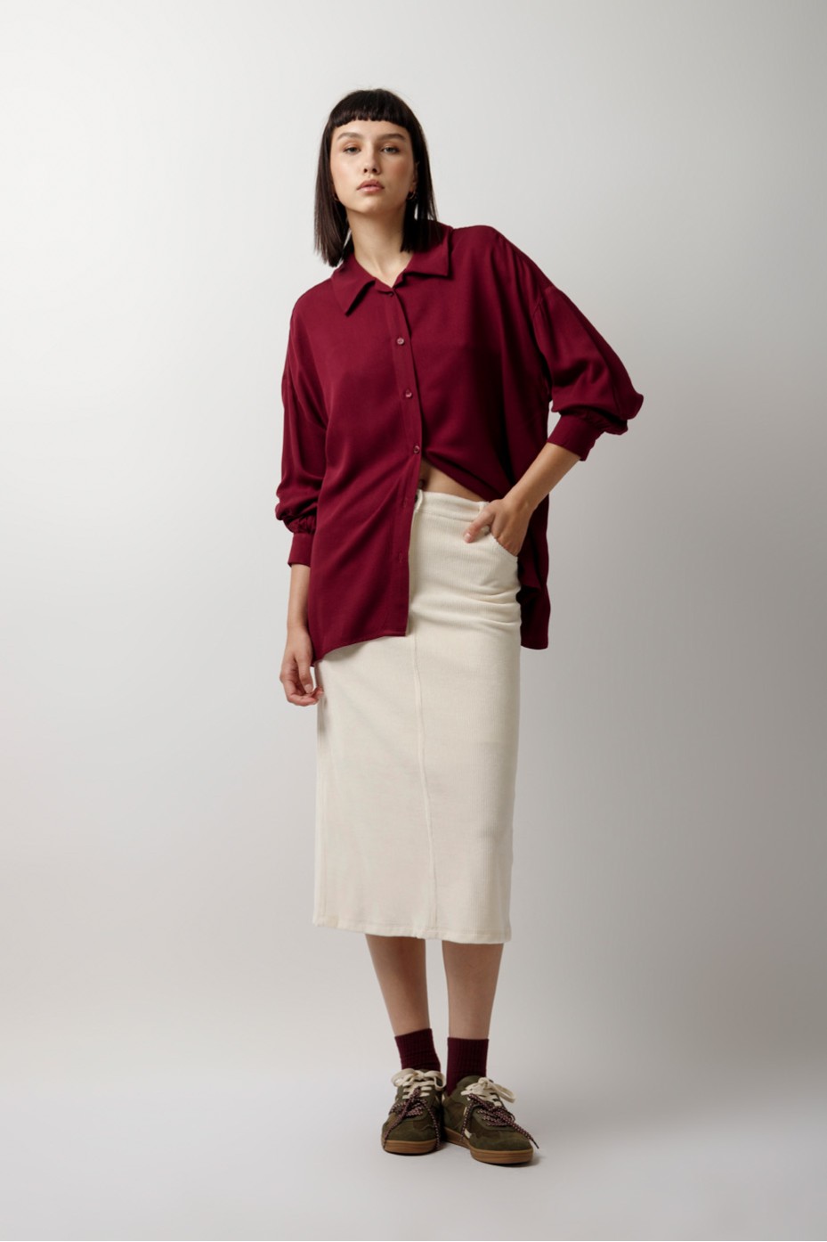 ΠΟΥΚΑΜΙΣΟ ΜΑΚΡΥΜΑΝΙΚΟ OVERSIZED