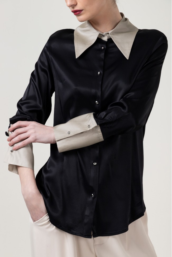 FABRIC BLEND SHIRT