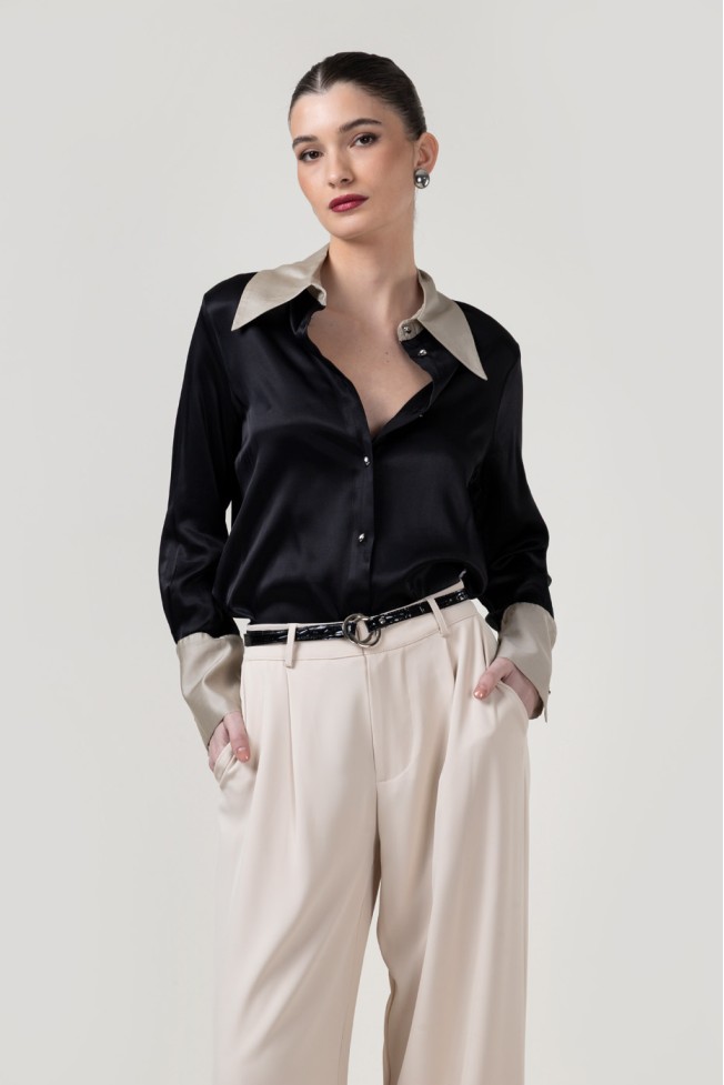 FABRIC BLEND SHIRT