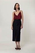 V-NECK TOP WITH STRAPS