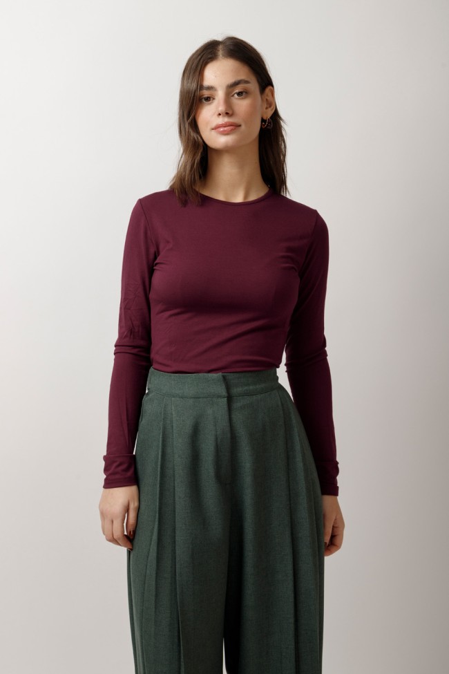 LONG SLEEVE BAMBOO BLOUSE