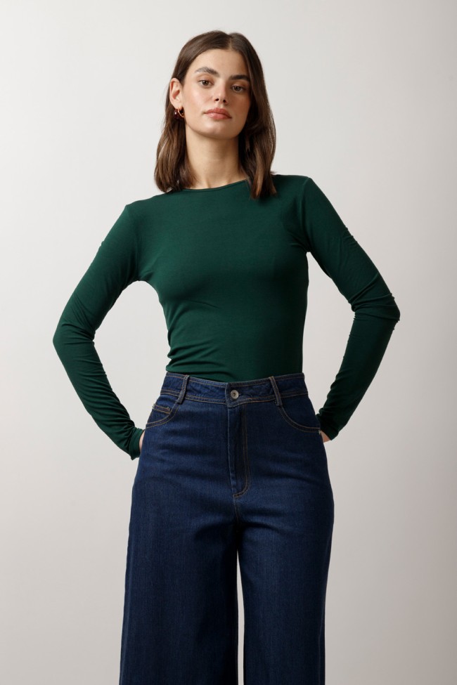 LONG SLEEVE BAMBOO BLOUSE