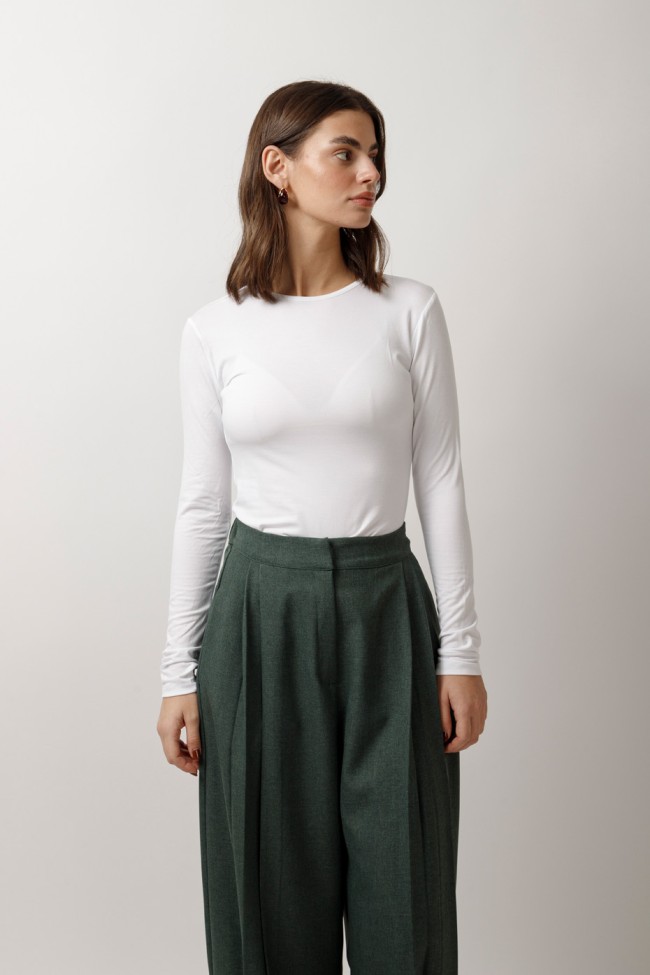 LONG SLEEVE BAMBOO BLOUSE