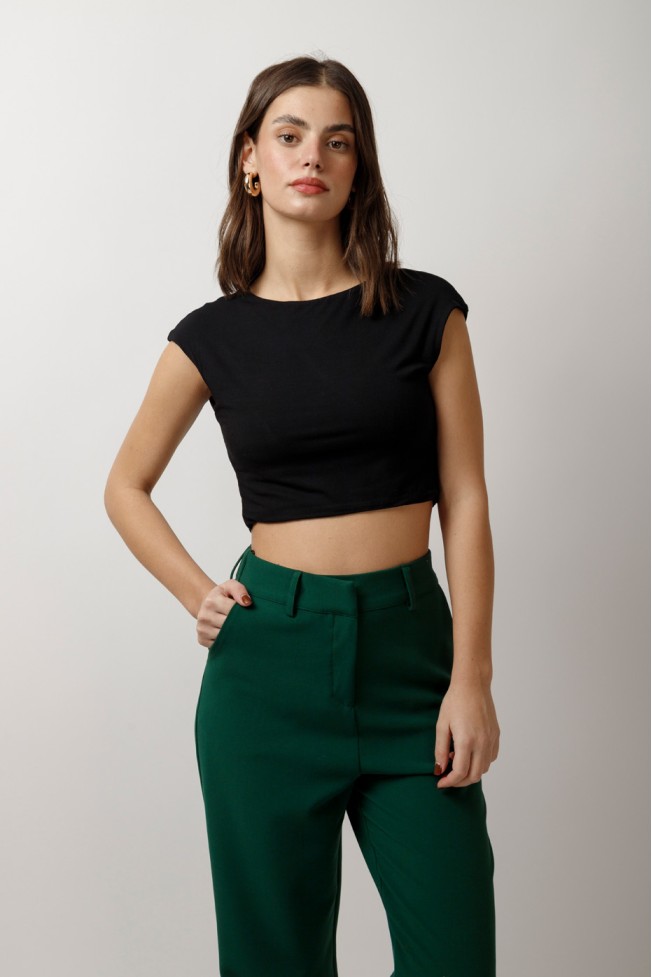 ΜΠΛΟΥΖΑ CROP ΚΟΝΤΟΜΑΝΙΚΗ BAΜBOO