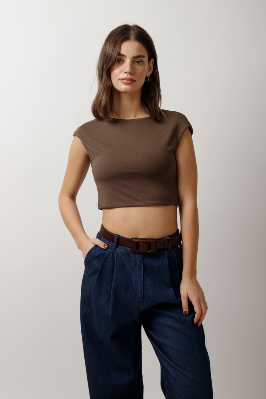 ΜΠΛΟΥΖΑ CROP ΚΟΝΤΟΜΑΝΙΚΗ BAΜBOO