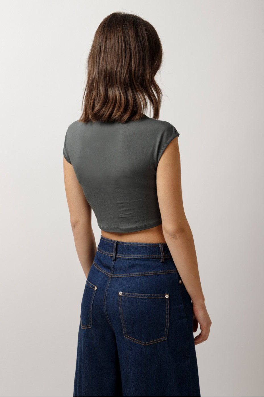 ΜΠΛΟΥΖΑ CROP ΚΟΝΤΟΜΑΝΙΚΗ BAΜBOO
