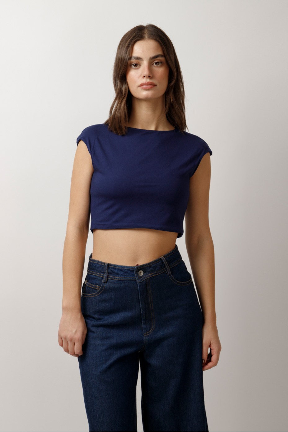 ΜΠΛΟΥΖΑ CROP ΚΟΝΤΟΜΑΝΙΚΗ BAΜBOO