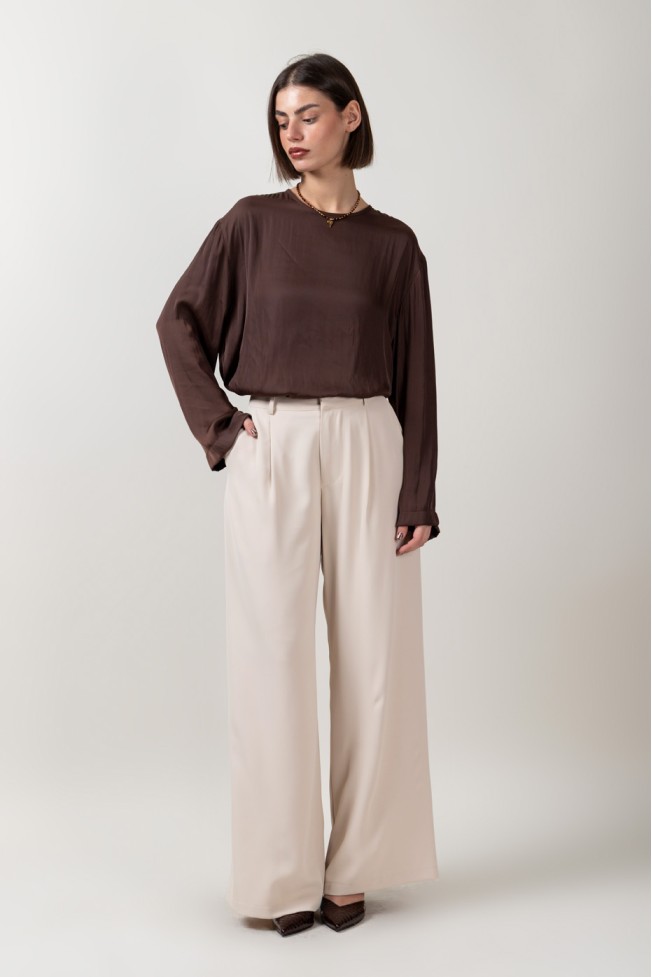 LONG SLEEVE BLOUSE WITH BUTTON