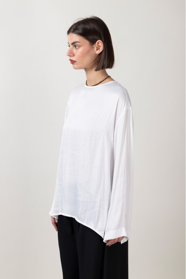 LONG SLEEVE BLOUSE WITH BUTTON