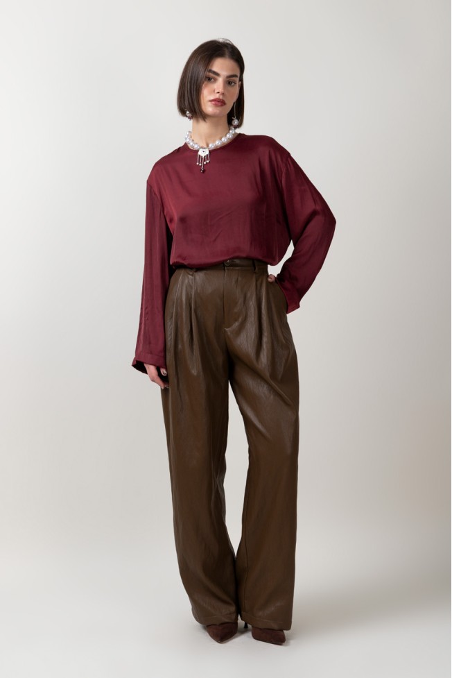 LONG SLEEVE BLOUSE WITH BUTTON