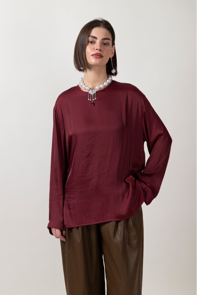 LONG SLEEVE BLOUSE WITH BUTTON