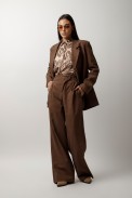 PANTS WITH BELTED BELT