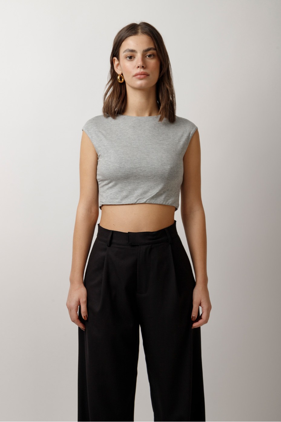 HIGH WAISTED PANTS WITH PLEATS