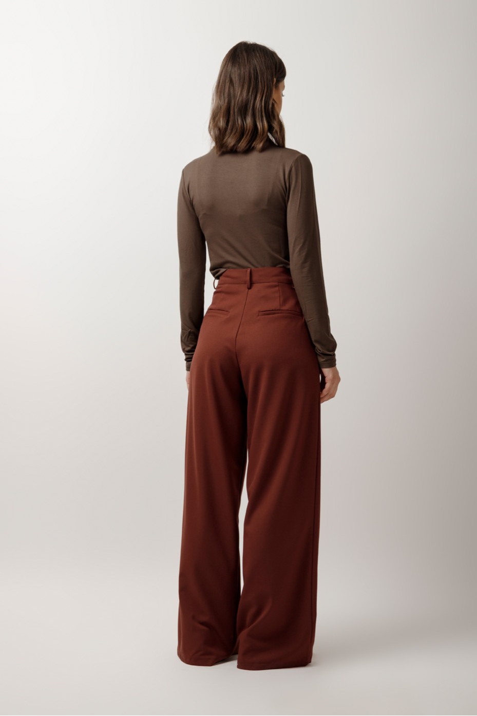 HIGH WAISTED PANTS WITH PLEATS