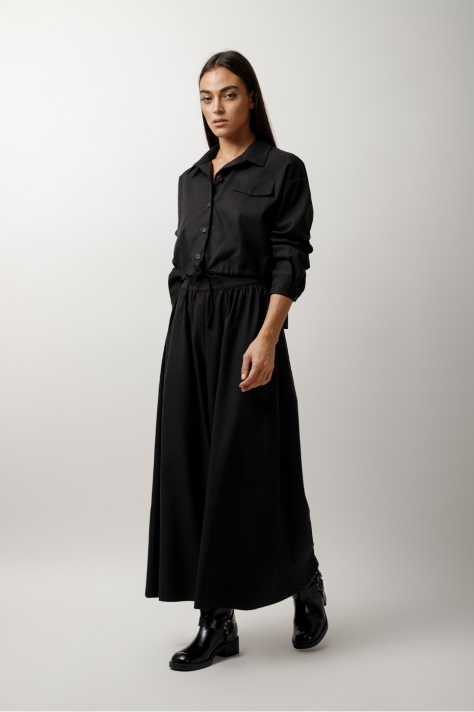 ZIP PANTS WITH BELT