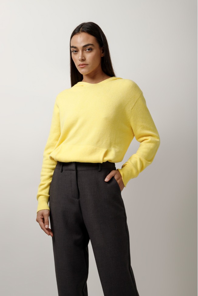 CROP PANTS WITH ELASTIC