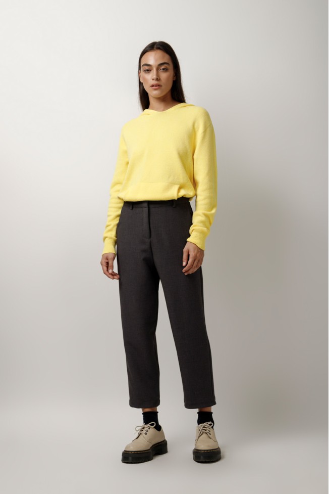 CROP PANTS WITH ELASTIC