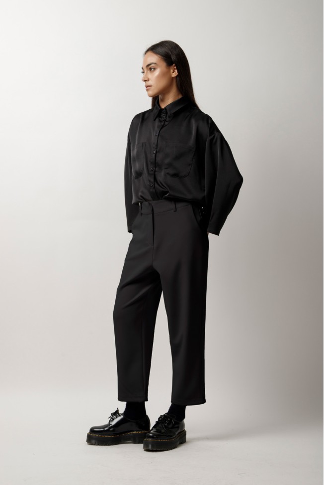 CROP PANTS WITH ELASTIC