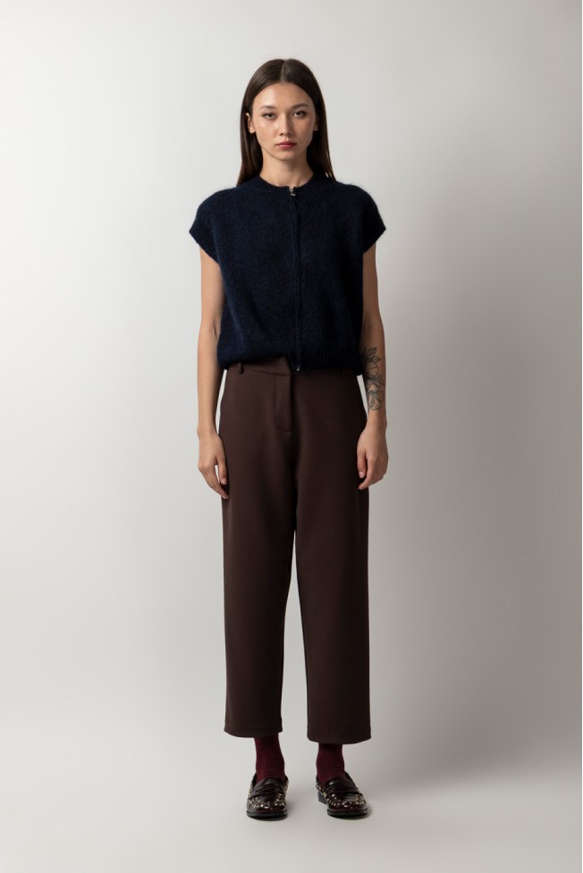 CROP PANTS WITH ELASTIC