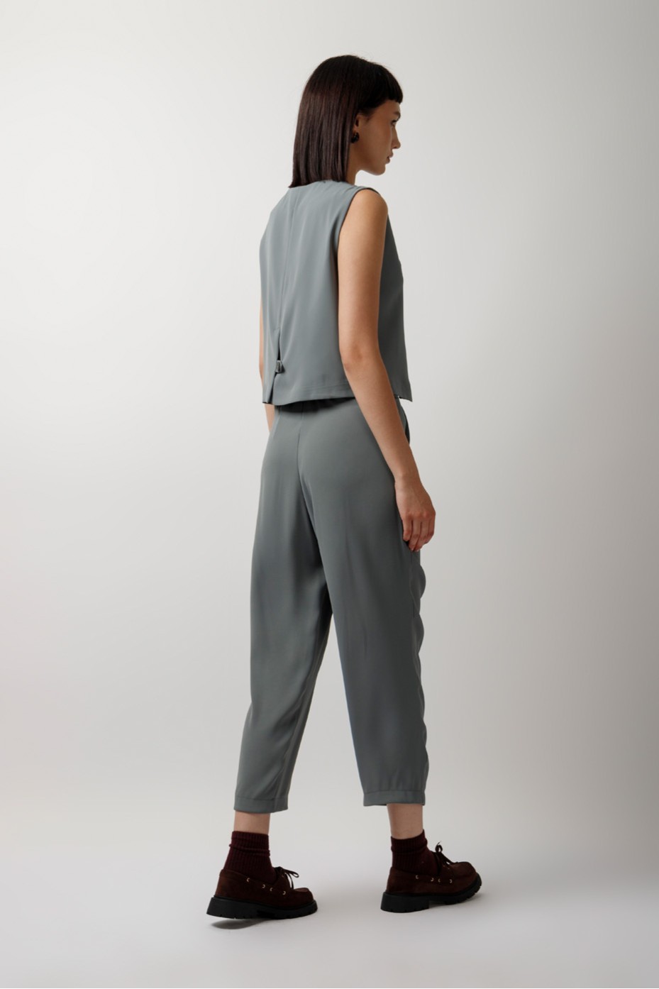 CROP PANTS WITH PLEATS