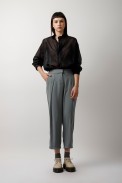 CROP PANTS WITH PLEATS