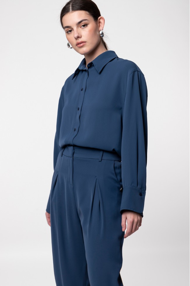 CROP PANTS WITH PLEATS
