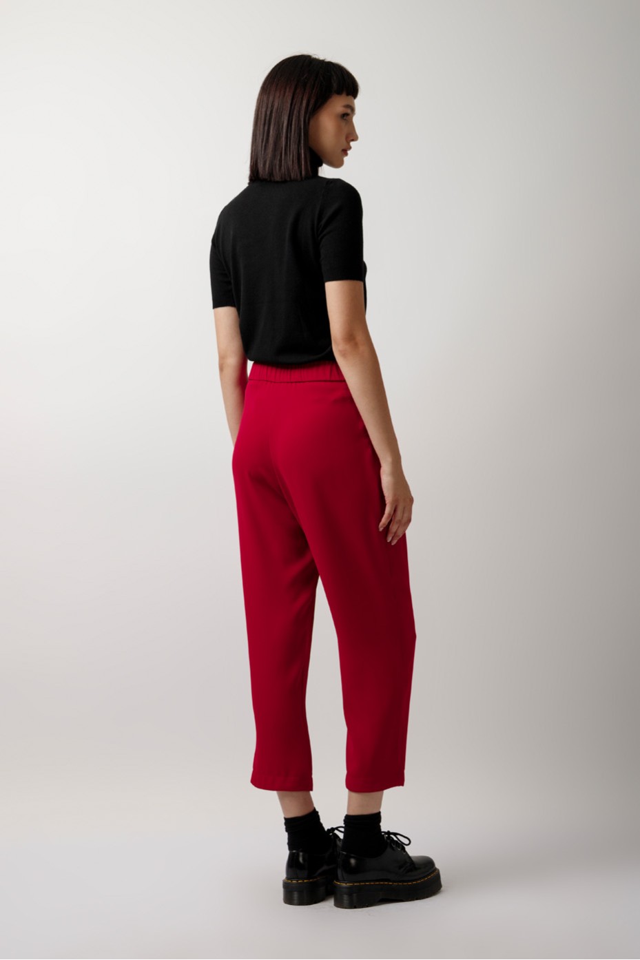 CROP PANTS WITH PLEATS