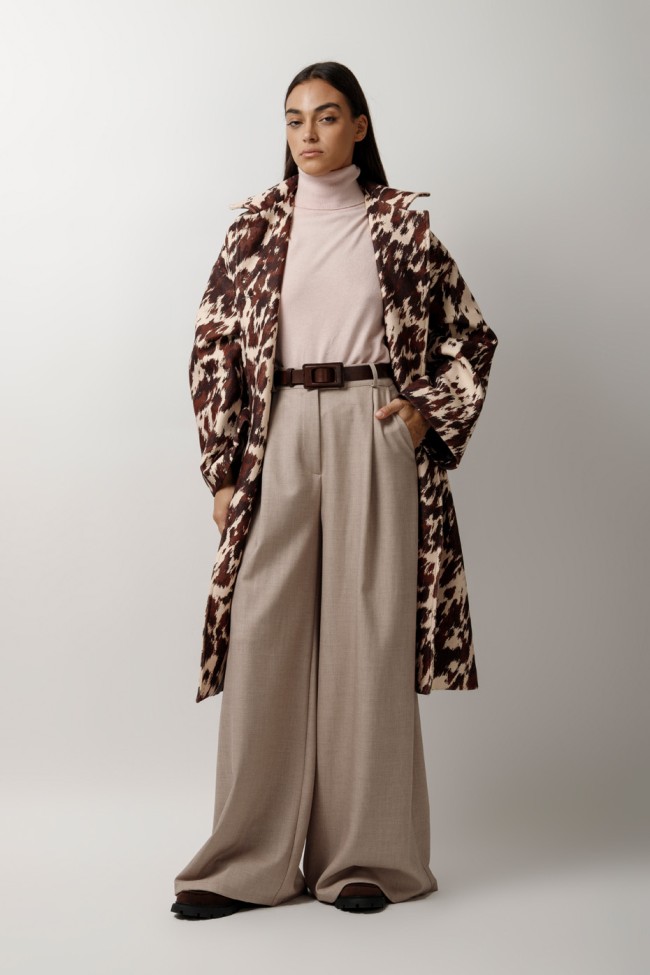 WIDE LEG PANTS WITH PLEATS
