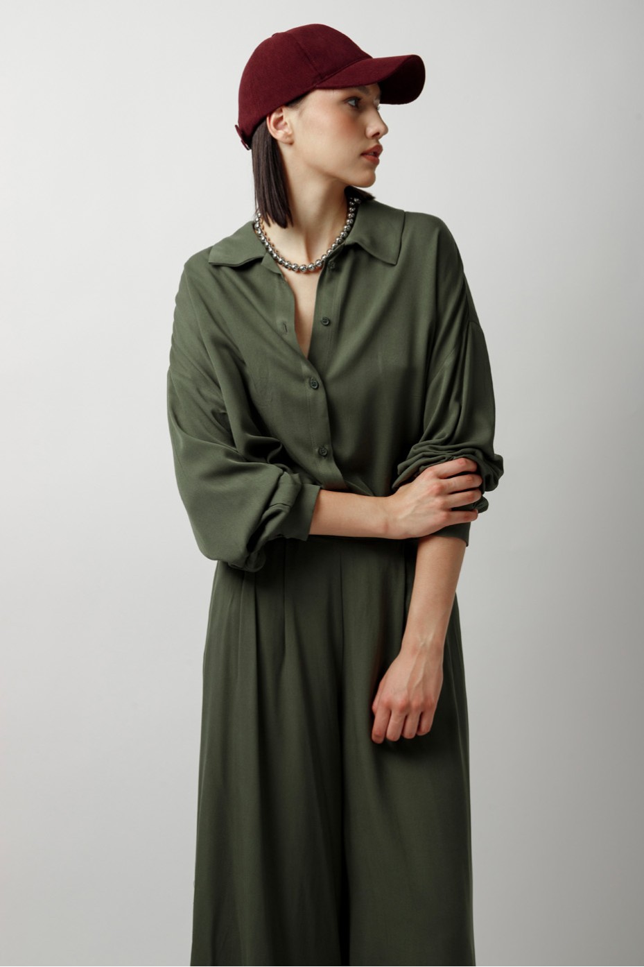 ZIP PANTS WITH LAPEL