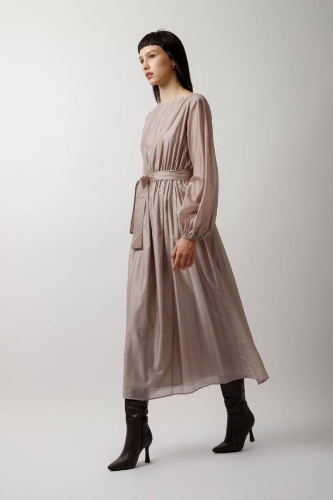 SEE-THROUGH LONG SLEEVE DRESS
