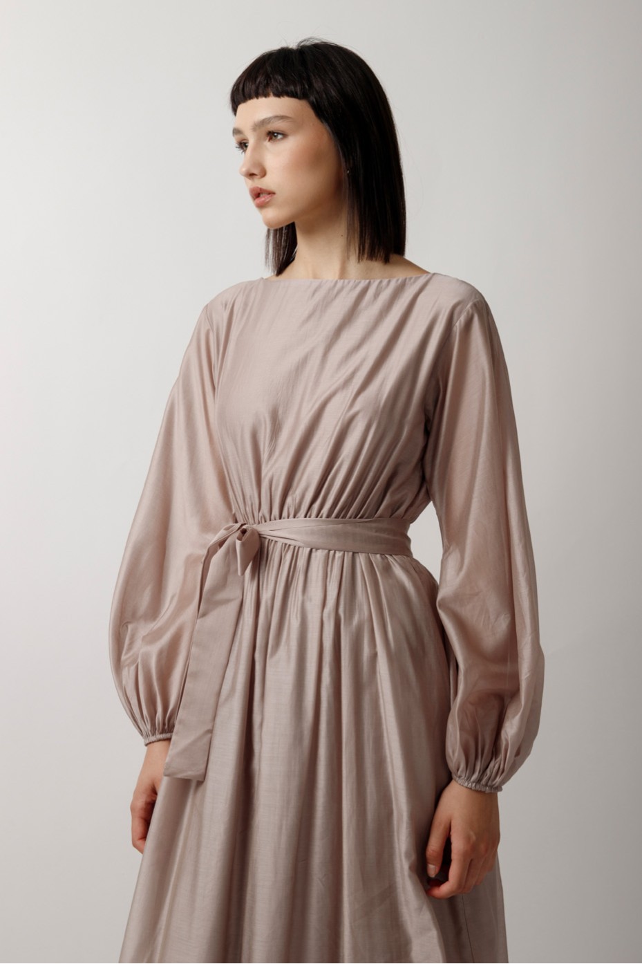 SEE-THROUGH LONG SLEEVE DRESS