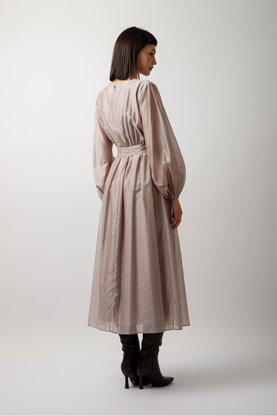 SEE-THROUGH LONG SLEEVE DRESS